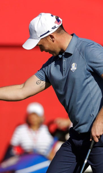 Danny Willett hears it from the Hazeltine crowd